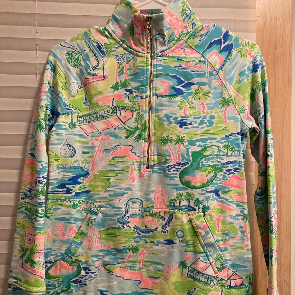 NWT Lilly golf quarter zip popover